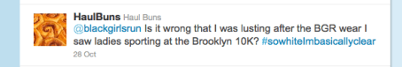BGR tweet 1 Black Girls Run! tweet 1